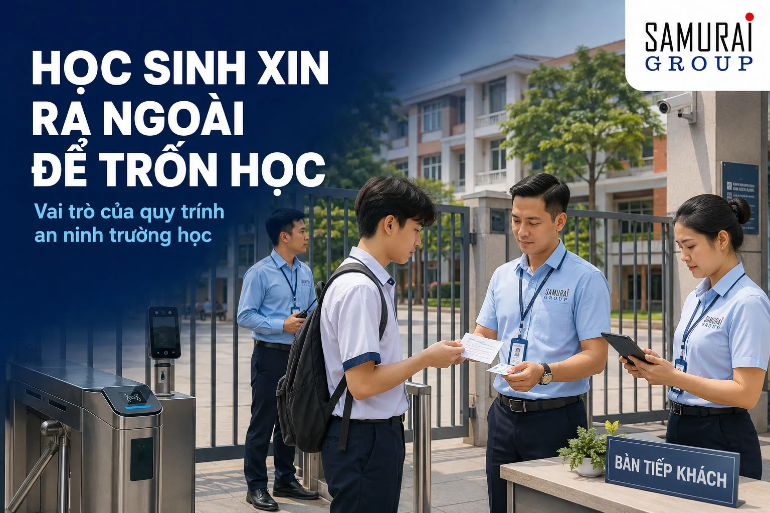 Học sinh xin ra ngoài để trốn học - Vai trò của quy trình an ninh trường học